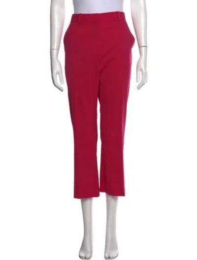 Pre-owned Altuzarra Virgin Wool Straight Leg Pants In Pink