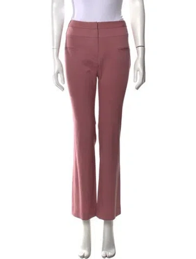 Pre-owned Altuzarra Virgin Wool Straight Leg Pants In Red