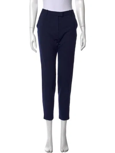 Pre-owned Altuzarra Virgin Wool Straight Leg Pants W/ Tags In Blue