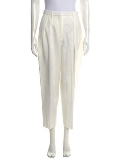 Pre-owned Altuzarra Virgin Wool Straight Leg Pants W/ Tags In Neutral