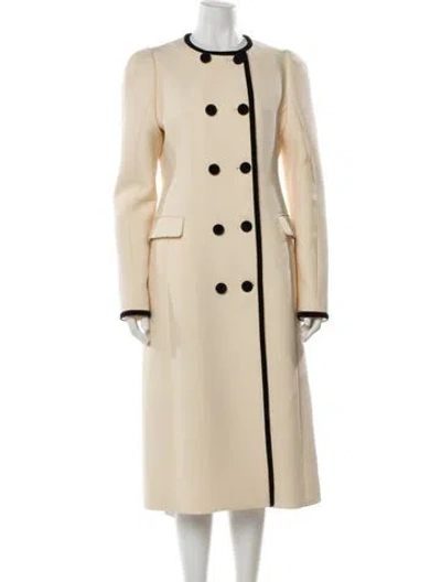 Pre-owned Altuzarra Virgin Wool Trench Coat W/ Tags In Neutral