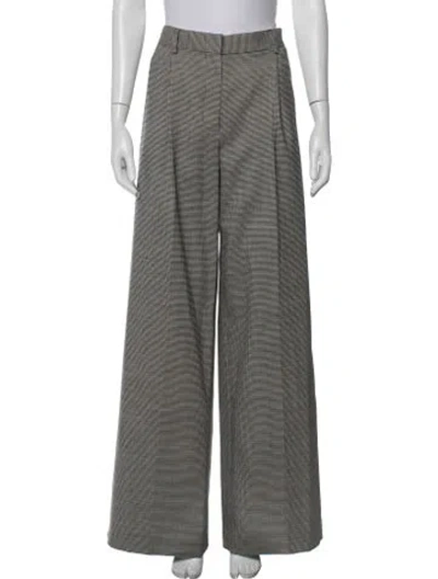 Pre-owned Altuzarra Virgin Wool Wide Leg Pants In Black