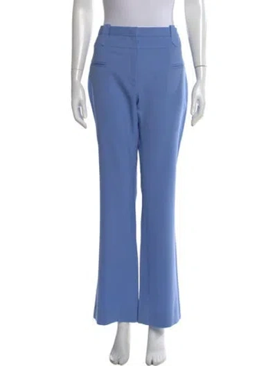 Pre-owned Altuzarra Virgin Wool Wide Leg Pants In Blue