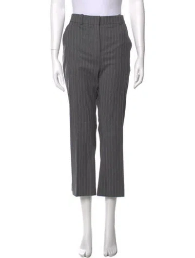 Pre-owned Altuzarra Virgin Wool Wide Leg Pants In Gray
