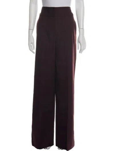 Pre-owned Altuzarra Virgin Wool Wide Leg Pants W/ Tags In Purple