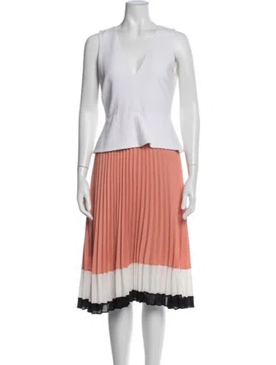 Pre-owned Altuzarra V-neck Knee-length Dress In Multi