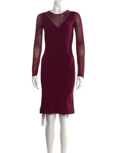 Pre-owned Altuzarra V-neck Knee-length Dress In Purple