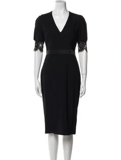 Pre-owned Altuzarra V-neck Midi Length Dress In Multi