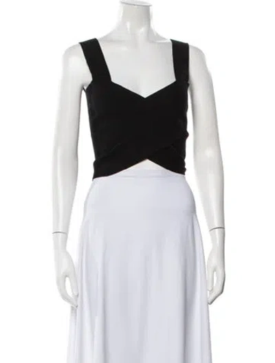 Pre-owned Altuzarra V-neck Sleeveless Crop Top In White