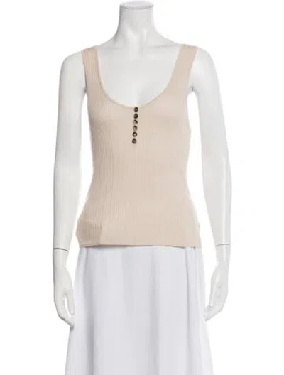 Pre-owned Altuzarra V-neck Sleeveless Top In Neutrals