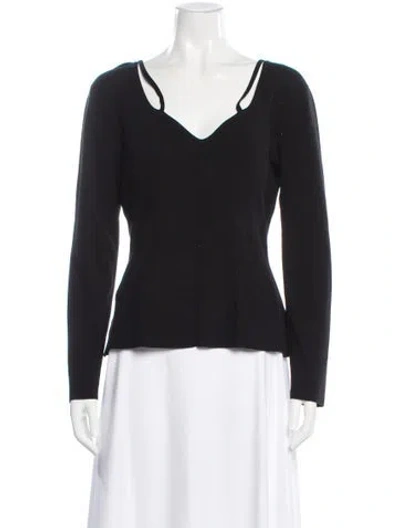 Pre-owned Altuzarra V-neck Sweater In Black