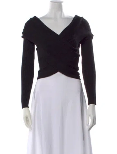 Pre-owned Altuzarra V-neck Sweater In Black