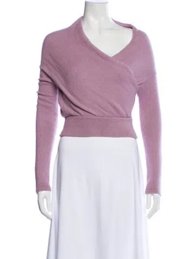 Pre-owned Altuzarra V-neck Sweater In Purple