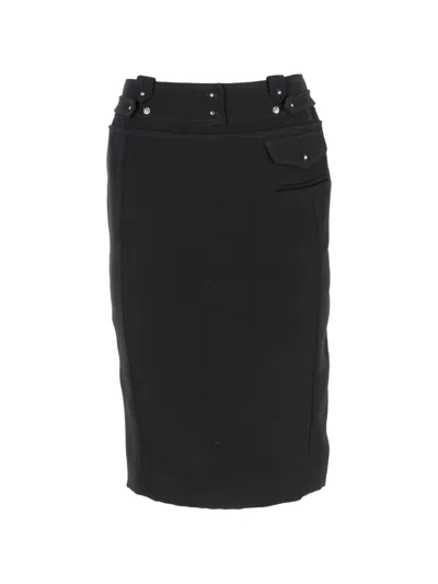 Pre-owned Altuzarra Waistband-detail Midi Skirt In Black