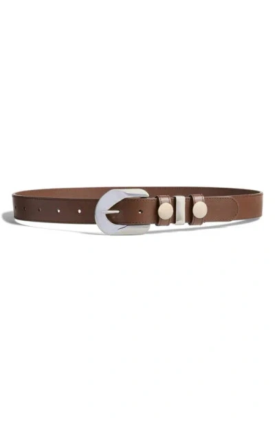 Altuzarra Western Boho Leather Belt In Brown