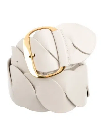 Pre-owned Altuzarra Wide Leather Belt In Neutral