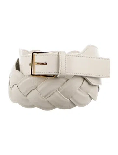 Pre-owned Altuzarra Wide Leather Belt In Neutral