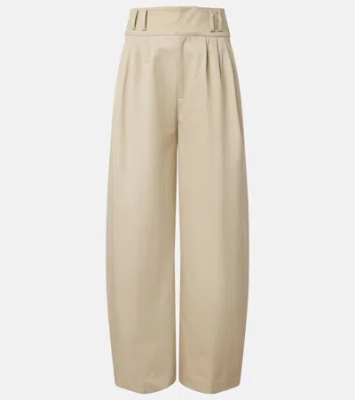 Altuzarra Wilson Cotton Wide-leg Pants In Gold