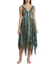 Altuzarra Women's Annabella Abstract Asymmetric Midi Dress