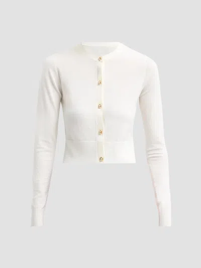 Altuzarra Women's Arlette Slim-fit Wool-blend Cardigan In Ivory