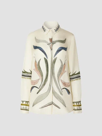 Altuzarra Women's Chika Printed Silk Top In Multi