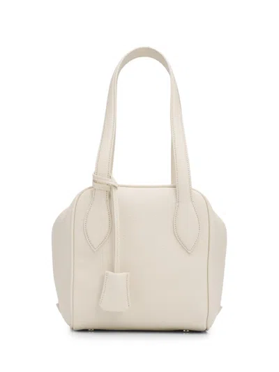 Altuzarra Women's Cubetto Leather Top Handle Bag In White