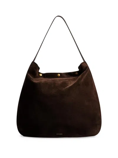 Altuzarra Women's Extra-large Suede Hobo Bag In Brown