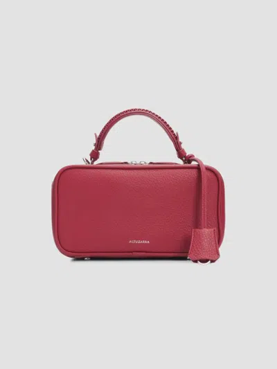 Altuzarra Women's Fall 3 Tack Trunk Leather Top Handle Bag In Red