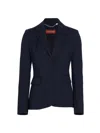 Altuzarra Fenice Single-breasted Wool Blazer In Berry Blue