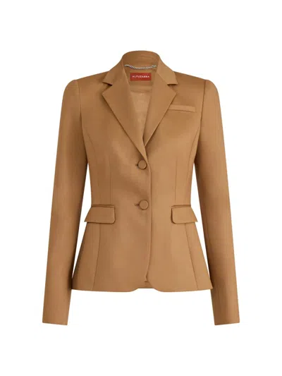 Altuzarra Women's Fenice Notch-lapel Jacket In Brown