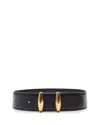 Altuzarra Snap-fit Leather Belt In Black