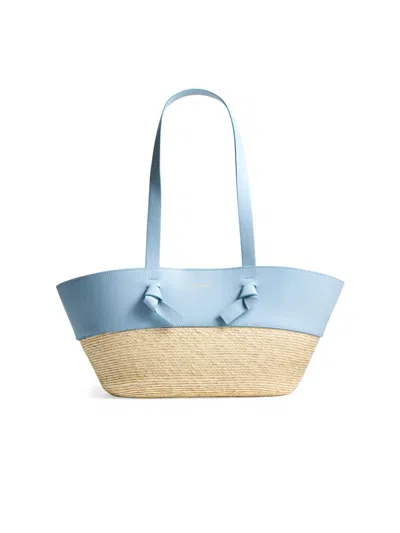 Altuzarra Women's Knot Basket Palm & Leather Small Tote Bag In Blue