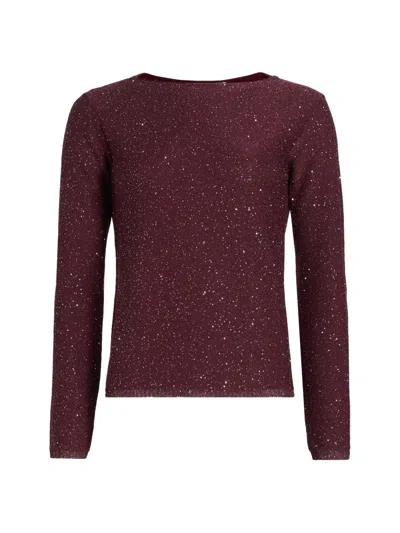 Altuzarra Women's Lear Metallic Sweater In Burgundy