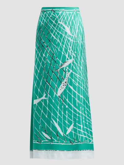 Altuzarra Women's Linnie Silk A-line Midi Skirt In Animal Print