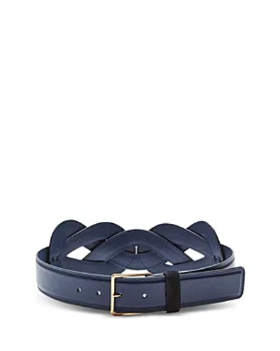 Altuzarra Women's Loopy Suede & Leather Belt In Blue