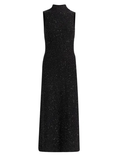 Altuzarra Marian Knitted Halterneck Midi Dress In Black