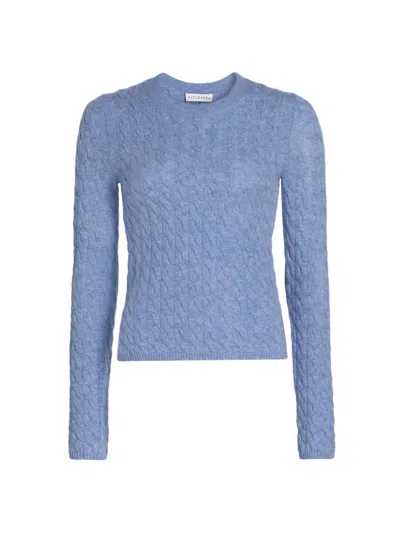 Altuzarra Women's Milla Cashmere Cable-knit Crewneck Sweater In Blue