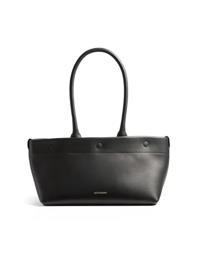 Altuzarra Women's Mini East/west Leather Tote Bag In Black