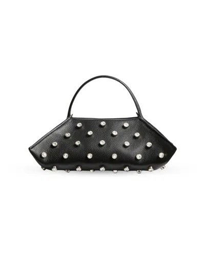 Altuzarra Women's Origami Baguette Embellished Leather Bag In Black