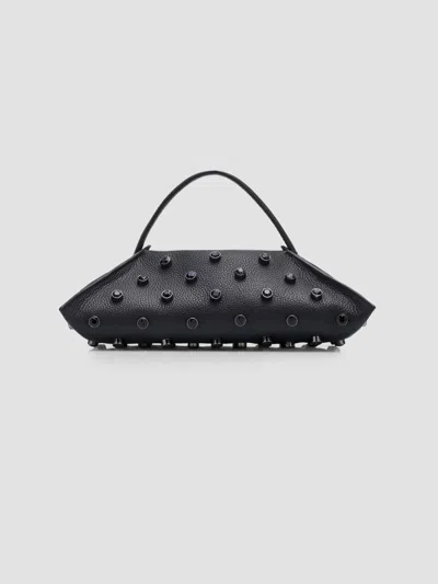 Altuzarra Women's Origami Leather Baguette In Black Crystal