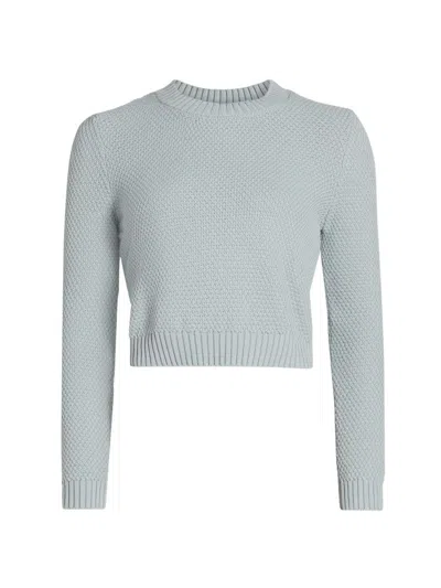 Altuzarra Women's Pogo Cotton-blend Crop Sweater In Blue