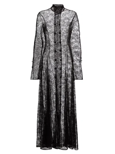 Altuzarra Women's Sabine Floral Lace Maxi Dress In Black