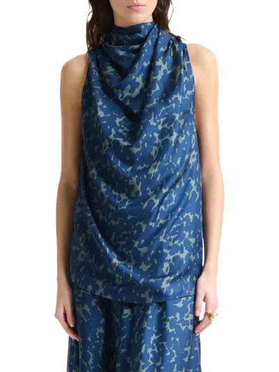 Altuzarra Women's Sleary Tortoise Printed Silk Top