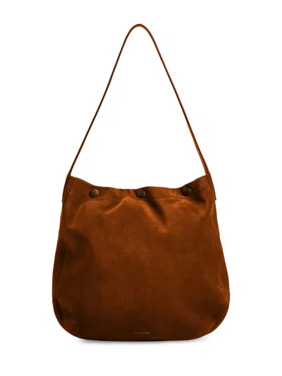 Altuzarra Women's Small Suede Hobo Bag In Brown