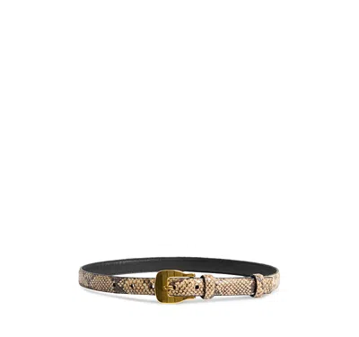 ALTUZARRA WOMEN'S SQUARE BUCKLE EMBOSSED BELT