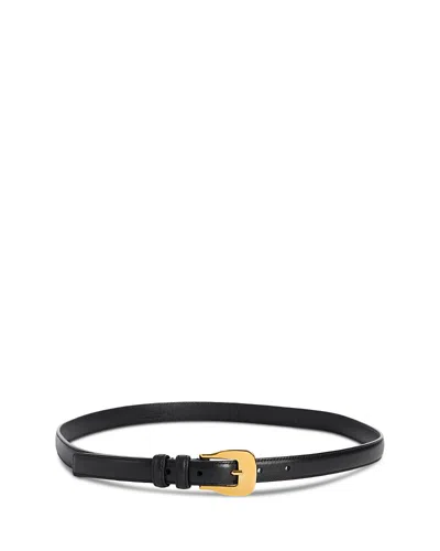 Altuzarra Women's Square Buckle Leather Belt In Black