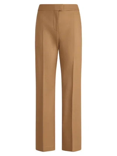 Altuzarra Women's Todd Stretch-virgin Wool Pants In Brown