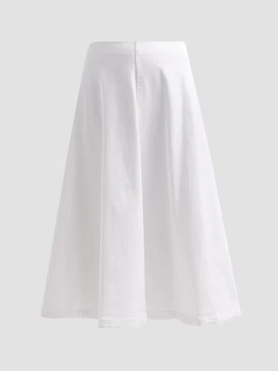 Altuzarra Women's Varda Cotton-blend Panelled Midi Skirt In White