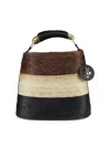 ALTUZARRA WOMEN'S WATERMILL STRAW & LEATHER TOP HANDLE BAG