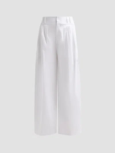 Altuzarra Women's Wilson Cotton High-rise Wide-leg Pants In White